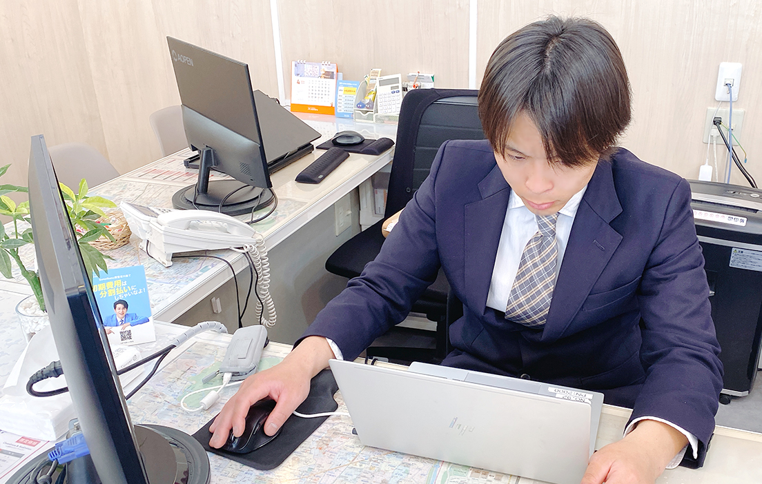 業務中の画像